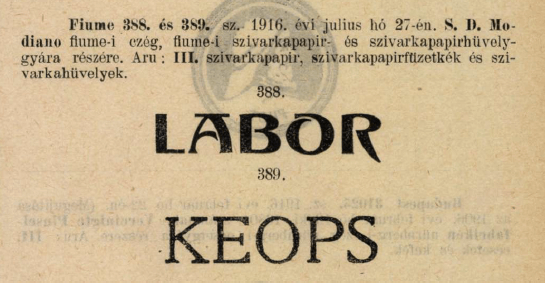 1916.07.27. Papírok és hüvelyek 1916.07.27. Papírok és hüvelyek