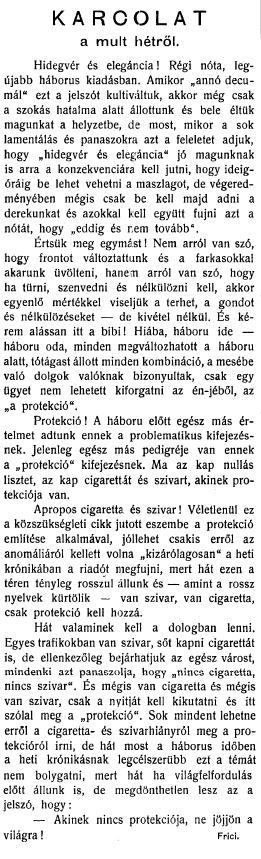 1916.08.27. Protekciós cigaretta