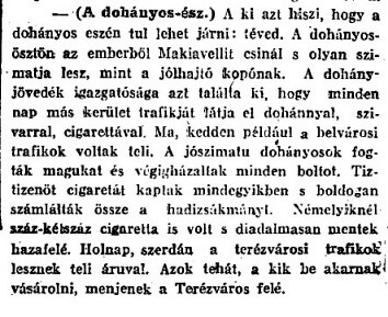 1916.09.13. A dohányos-ész