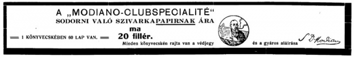 1917.03.24. Modiano reklám