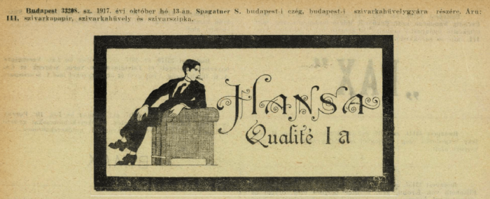 1917.10.13. Hansa papír és hüvely 1917.10.13. Hansa papír és hüvely