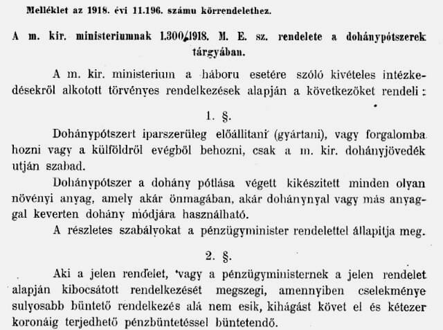 1918.04.15. Dohánypótszer