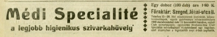 1918.12.08. Médi cigarettahüvely