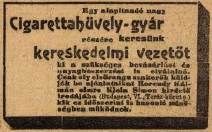1919.02.21. Modiano reklám
