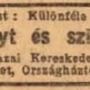 1919.10.05. Papiros és hüvely eladó