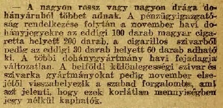 1919.10.29. Rossz dohányáruk