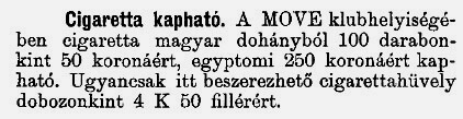 1920.03.03. Cigaretta kapható