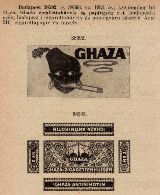 1920.09.21. Ghaza papír és hüvely