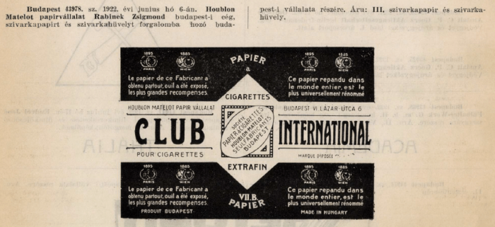 1922.06.06. Club International
