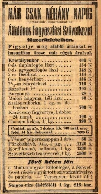 1922.12.10. Szövetkezeti hüvely