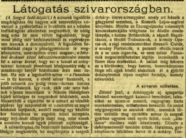 1923.02.25. Látogatás szivarországban