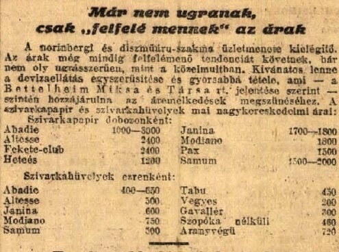 1923.04.08. Papírok és hüvelyek