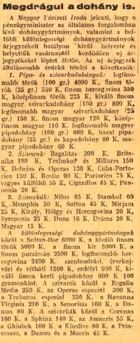 1923.07.23. Drágul a trafik