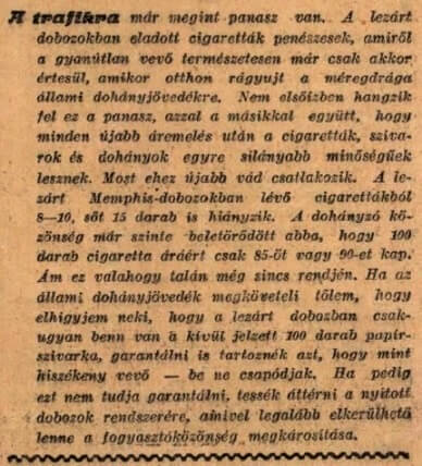 1923.10.11. Trafik panasz