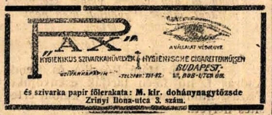 1924.01.13. Pax cigarettahüvely