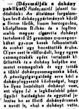 1924.04.12. Dohány-dézsma