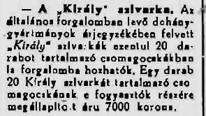 1924.06.24. Király szivarka
