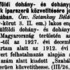 1925.04.20. Dohány behozatal