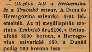 1925.07.18. Olcsóbb dohányáruk