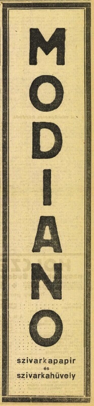 1925.11.04. Modiano reklám 2.