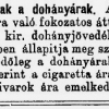 1926.08.18. Változnak a dohányárak