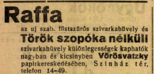 1926.11.27. Cigarettahüvelyek