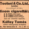 1927.01.08. Teofani cigaretták