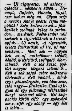 1927.02.06. Új cigaretta, új szivar