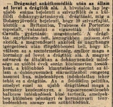 1927.12.06. Dohányjövedék