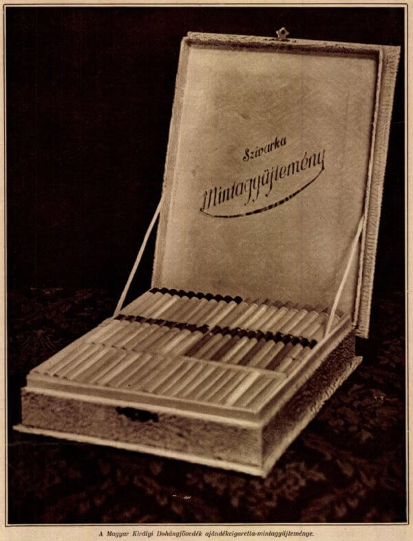 1927.12.29. Cigaretta mintagyűjtemény