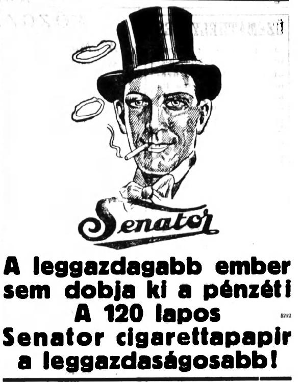 1928.10.28. Senator cigarettapapír