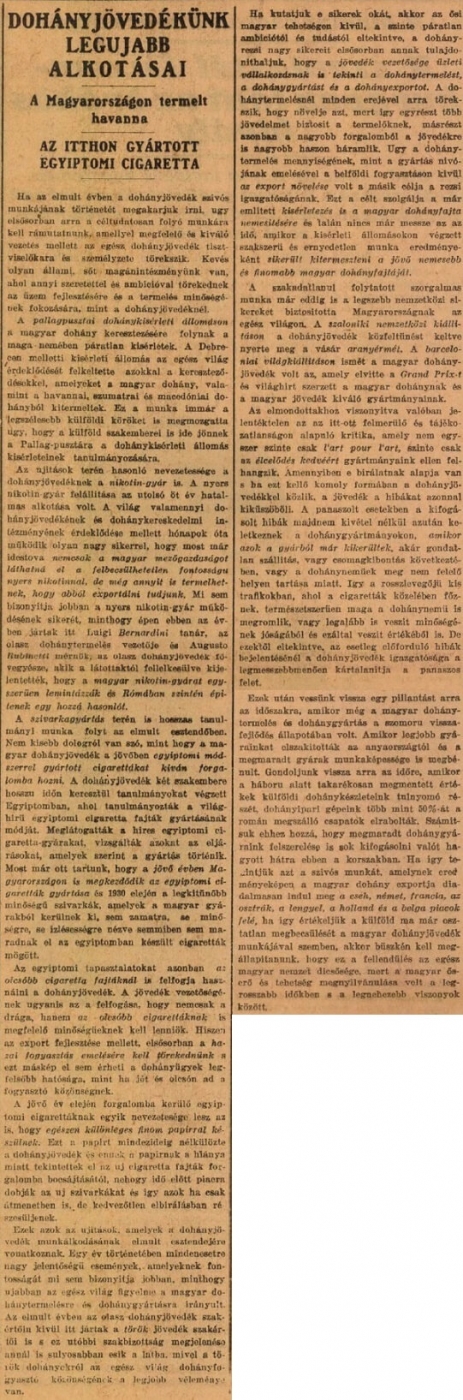 1929.12.25. Magyar egyiptomi
