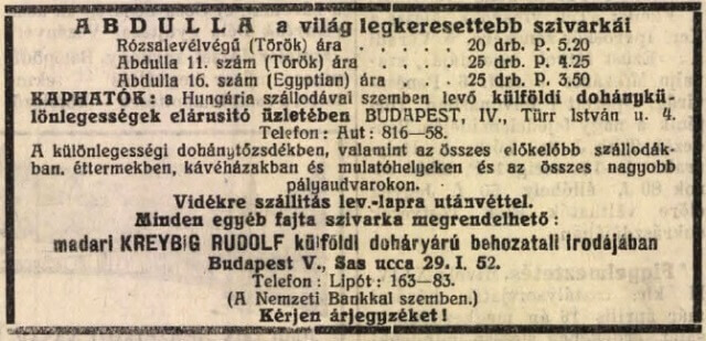 1930.04.06. Kreybig Rudolf árudája