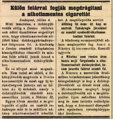 1930.04.06. Nikotex dohányáruk