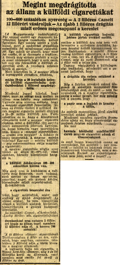 1930.05.29. Áremelkedés