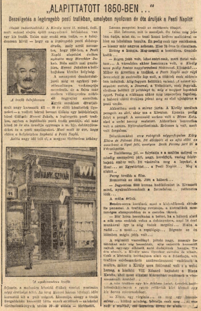1930.08.03. 80 éves trafik