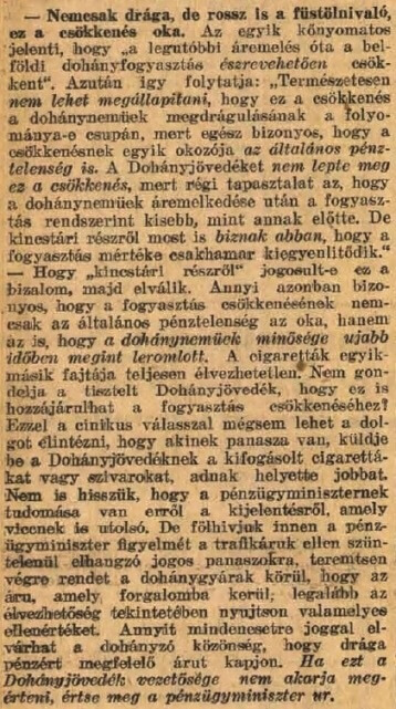 1930.08.27. Rossz, de drága