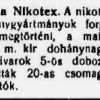 1930.11.16. Megjött a Nikotex