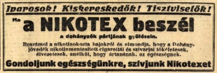 1930.11.20. A Nikotex beszél