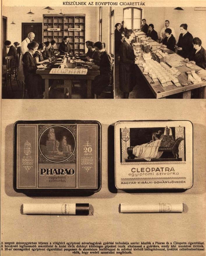 1930. Egyiptomi cigaretták