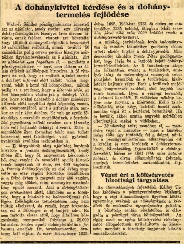 1931.04.19. Dohánykivitel