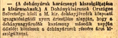 1931.12.16. Dohánynagyárudák