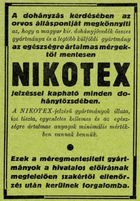 1931. Nikotex