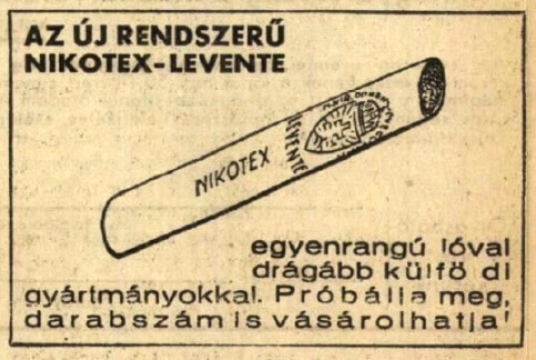 1932.10.28. Nikotex-Levente cigaretta