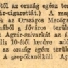 1933.04.09. Agrár cigaretta