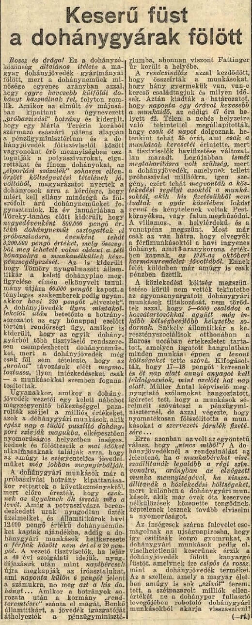 1933.08.30. Dohánygyárak