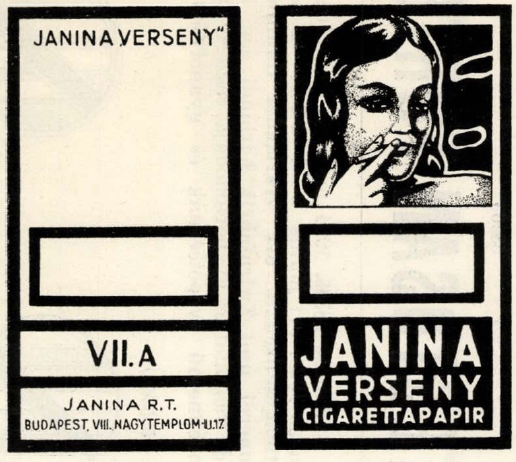 Janina Verseny cigarettapapír