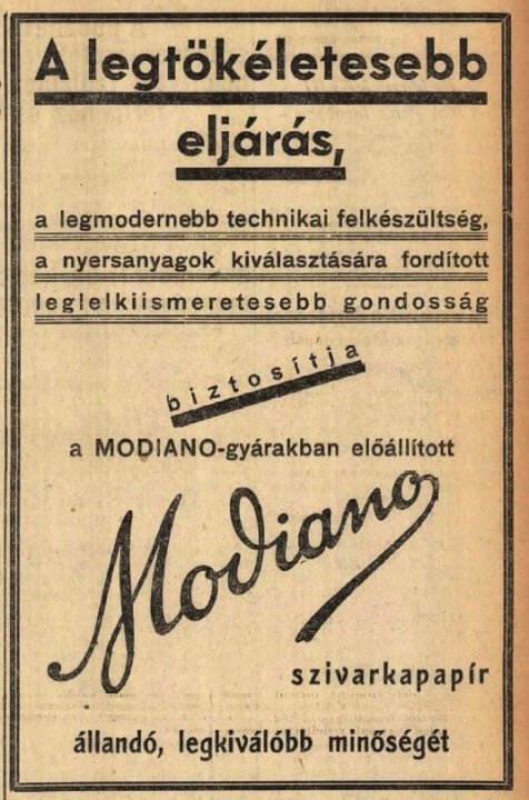 1935.11.10. Modiano reklám