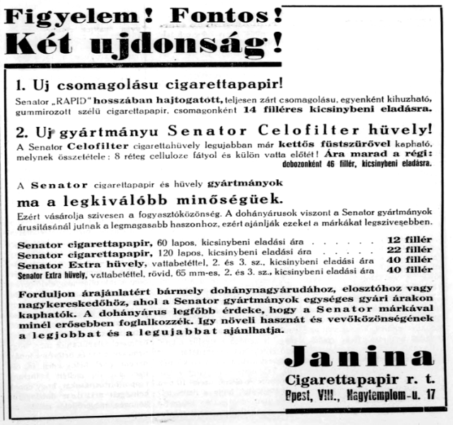 1935.11.21. Senator Celofilter