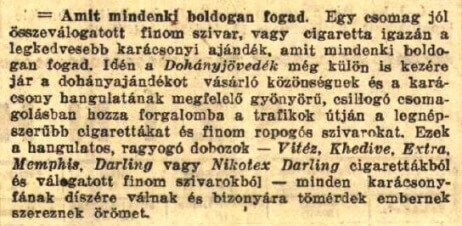 1935.12.12. Karácsonyi mintagyűjtemény